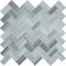 Msi Bergamo Herringbone 12 In. X 12 In. X 10 Mm Polished Marble Mesh-Mounted Mosaic Tile, 10PK ZOR-MD-0432 - alternate 3
